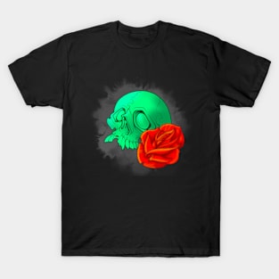 Skull and Rose New School T-Shirt